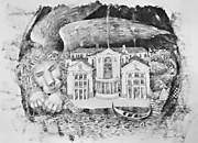 "Сны белого льва" 60х80см, авторская техника, 2024г. "Сны белого льва" 60х80см, авторская техника, 2024г.