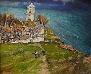 "Маяк" 50х60см, холст, масло, картина Анны Таран, 2017г.